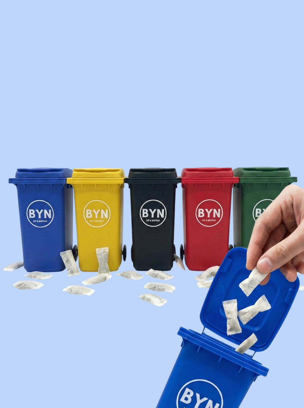 BYN Mini Trash Can - Nicotine Pouch Disposal